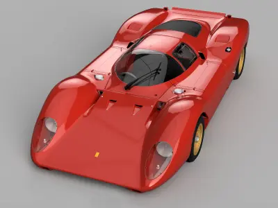 Ferrari 312P Berlinetta Classic - Car Kit 3D print model
