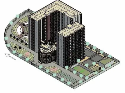 Hotel complete revit project p2 3D model