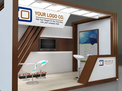 Booth Exhibition Stand a170  3D model