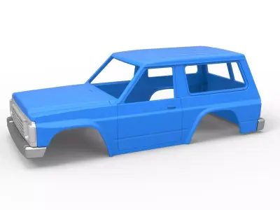 Shell of vintage SUV Scale 1 to 25 3D print model