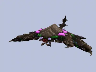 Spaceship BL Low-poly 3D model