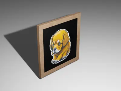 3D DECORATION WALL ART Low-poly 3D model