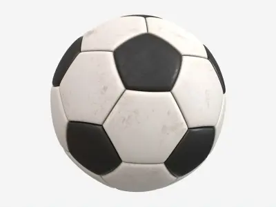 Soccer Ball 03 Dirty 3D model