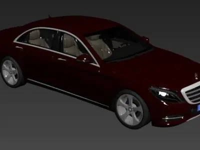 Mercedes Benz S-Class LWB 2017 3D model