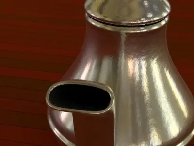 Beautiful Vintage Kettle Free low-poly 3D model