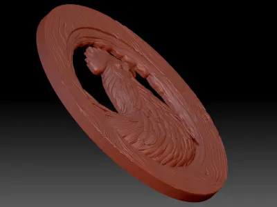 Serious chicken 3D print model