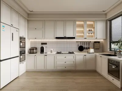 Kitchen Modern interior 100 3D model