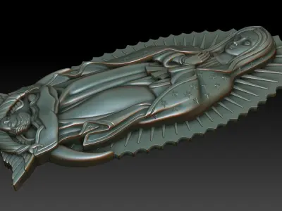Virgin of Guadalupe 4 3D print model