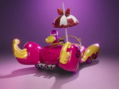 Compact Pussycat - Penelope Pitstop - The Wacky Races 3D print model