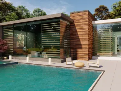 MODERN SMALL VILLA 3D model