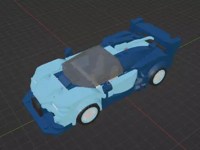 MocBricks3D - MK27001 - Bugatti Vision GT 3D print model