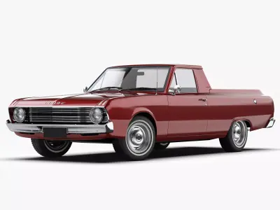 Dodge Valiant Ute VF 1967 - 1969 3D model
