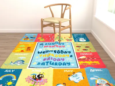 Rugs No 242 Low-poly 3D model