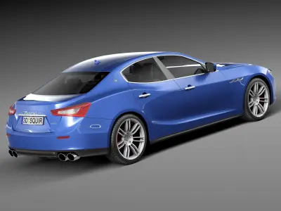 Maserati Ghibli 2014 3D model