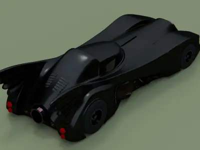 batmobile 1989 3D print model