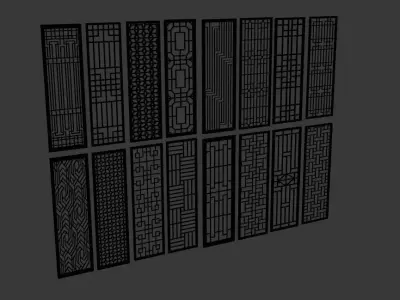 WALL PARTITIONS Free 3D model