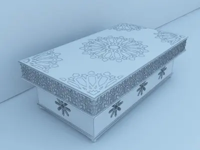 Traditional Moroccan Table 3D model