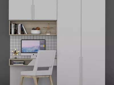 Shelf and working table 10 3D model