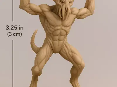 ALIEN BERSERKER 3D Printable Sci-Fi Miniature STL 3D print model