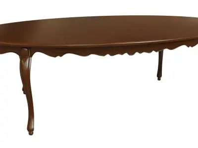 Classic wood table 2400 3D model