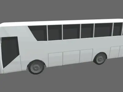 Low Poly Bus 01 Low-poly 3D model