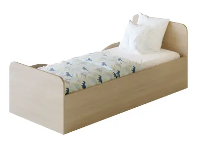 Bed for teenagers Furniture Formula Delta 3D model