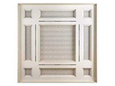 White Ceiling In Oriental Style 5x5 3D model