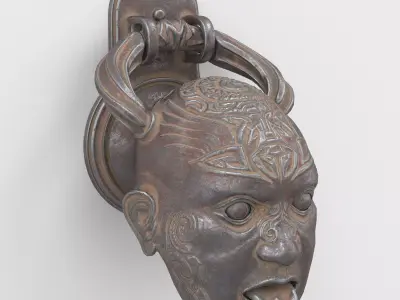 Doorbell Dead Head Low-poly 3D model