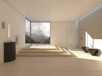 Bathroom 04 VR-ready Low-poly 3D model