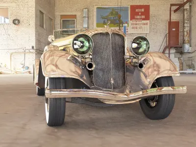Chrysler Imperial 1932 Low-poly 3D model
