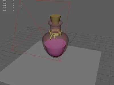 Potion Bottle 01 Free low-poly 3D model
