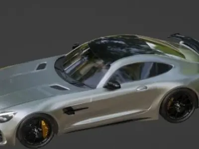 MercedesCar Low-poly 3D model