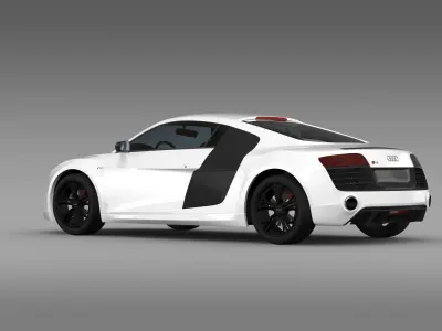 Audi R8 V10plus 2013  3D model