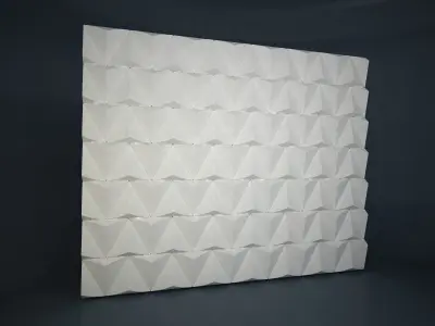 03 TRIANGULAR PATTERN WALL 3D model