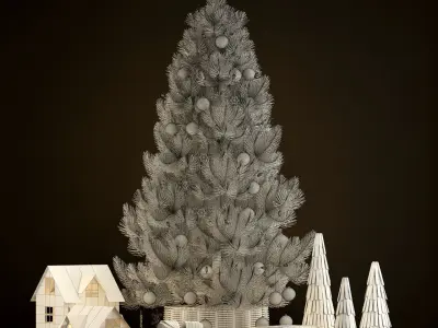 Plants collection 135 christmas tree 3D model