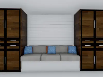 TV wall Design  3D model