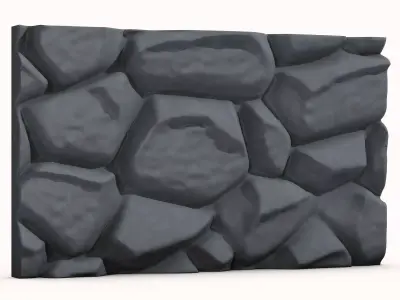 Dense Shale Partition Asset 3D model