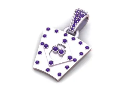 GOLD FACES PENDANT  3D print model