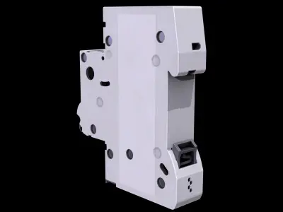 Circuit Breaker Low-poly PBR Low-poly 3D model