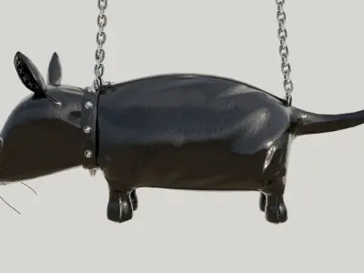 Cute black bag v12 no character 3D model