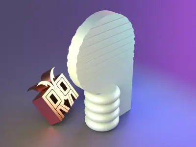 Modern Curve Decor 3D print model