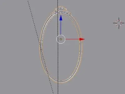 Frame mirror 3D model 02 3D model