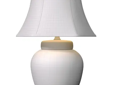 Ralph Lauren Chinoiserie Porcelain Nightstand Asian Table Lamps 3D model