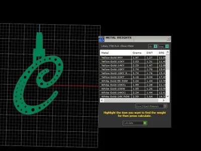 Initial Letter C Necklace Pendant Alphabet Pendant 3D print model