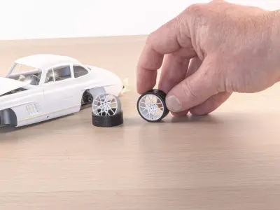 24th scale model car wheel V11 3D print model