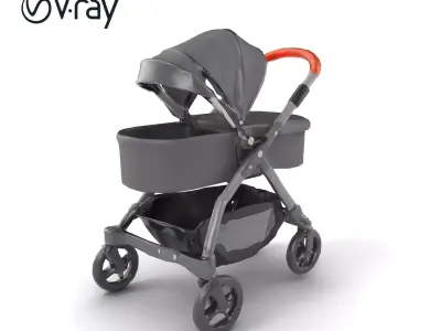 Convertible Stroller Transformer Natural Curves model pack Low-poly 3D model