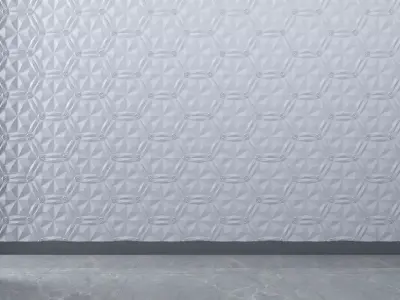 3d wall panel Low-poly 3D model