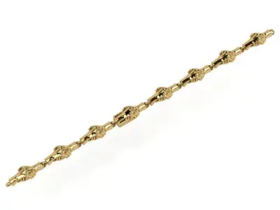 Chain Hand Bracelet 4318 3D print model