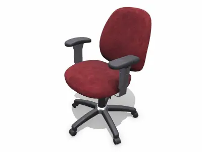Old Office Chair 2 Low-poly PBR Low-poly 3D model