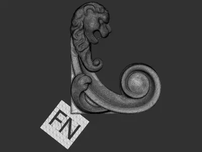 Classical door frame - Sample Free 3D model